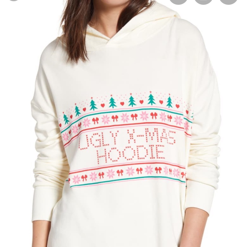 Nwt Wildfox Rebel Xmas Ugly Sweater Small Terry